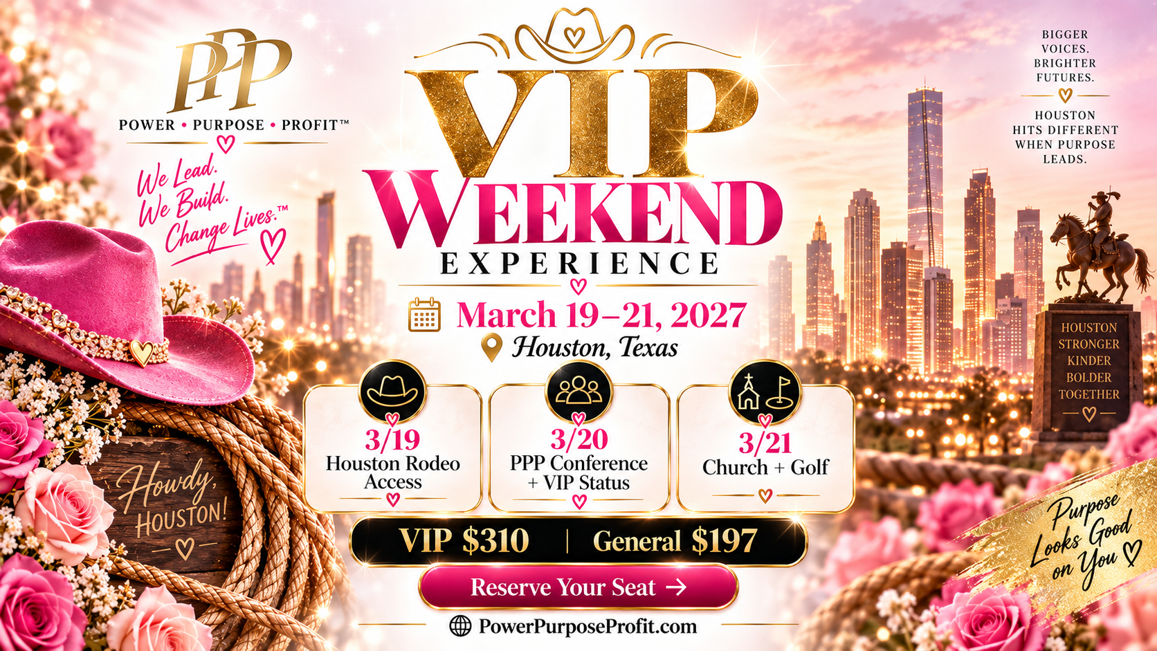 VIP weekend experience graphic
